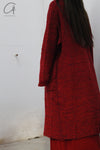 Daniel Andresen loose cardigan Hylia red